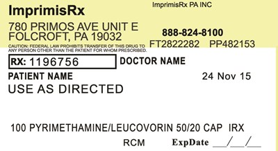 Image Description (Pyrimethamine Leucovorin (50mg 20mg))